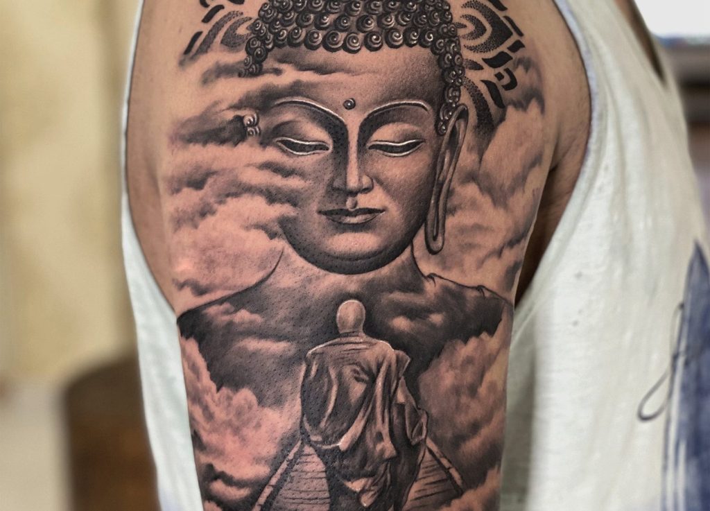 60 Inspirational Buddha Tattoo Ideas | Art and Design | Buddha tattoos, Buddha  tattoo design, Best sleeve tattoos