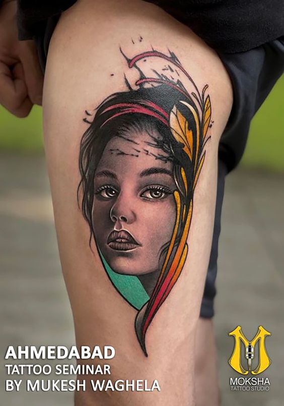 colortattoo Mokshatattoostudio - Best Tattoo Artist in Goa Safe