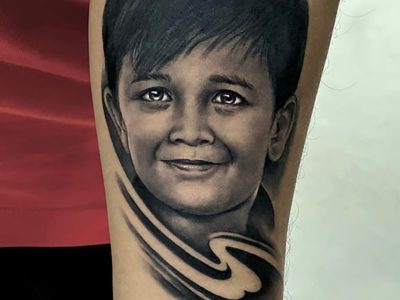 Portrait Tattoo by Mukesh Waghela The Best Tattoo Artist In Goa At Moksha Tattoo Studio Goa India.