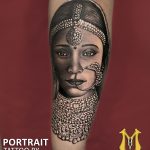 Portrait Tattoo By Mukesh Waghela The Best Tattoo Artist In Goa At Moksha Tattoo Studio Goa India.