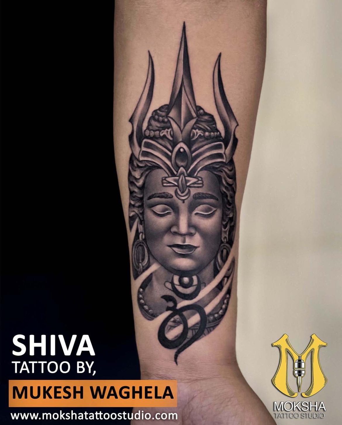 Mahadev tattoo done at xpose tattoos jaipur