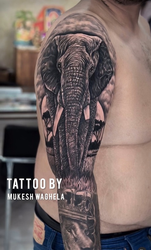 Mandala Elephant Tattoo by Britt Beale-tiepthilienket.edu.vn